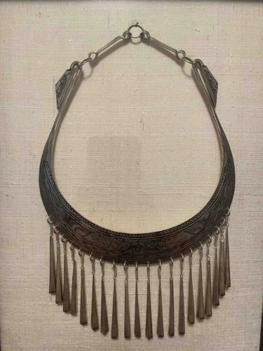 1950s Laos Silver Marriage Necklace
