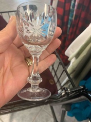 Cut Glass Cordial/Liqueur Glass