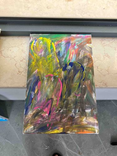 Abstract Painting on Canvas