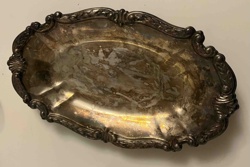 Sheridan Silver Plated Rococo Style Serving Tray/Dish