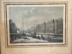 Winter Canal Scene Print