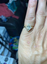 Gold and Diamond Cluster Ring