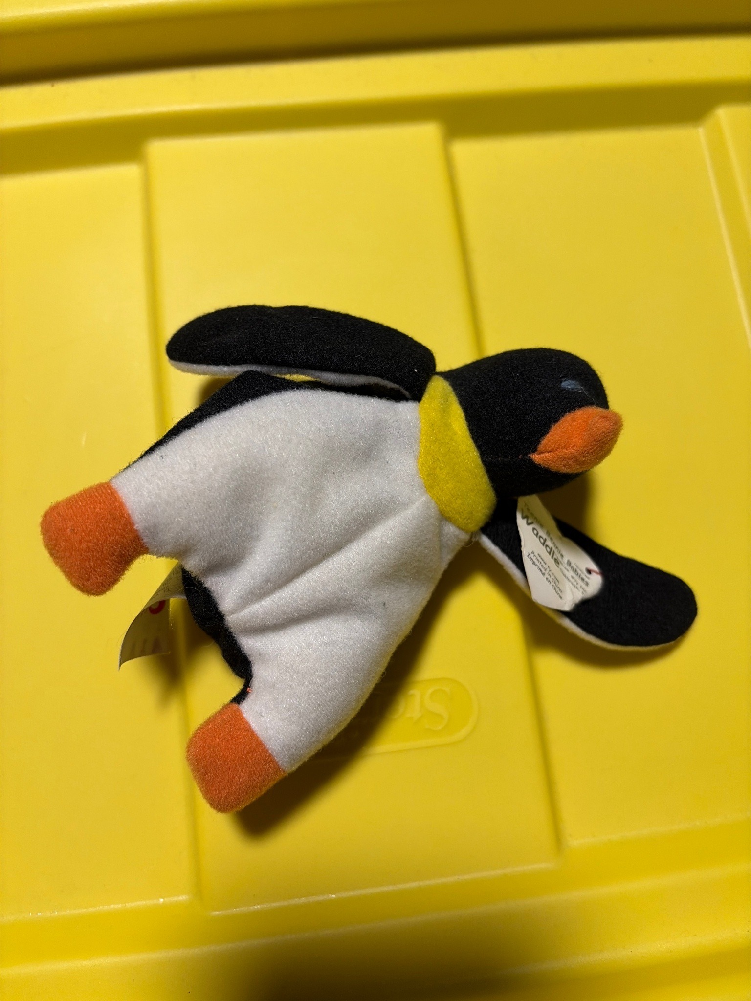 Submitted photo of Ty Teenie Beanie Babies plush penguin toy (not authenticated)