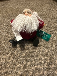 Russ Berrie Santa with List Plush Figurine