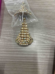 Rhinestone Chandelier Clip-On Earrings