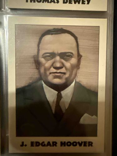 1938 Gum, Inc. Horrors of War Trading Card - J. Edgar Hoover