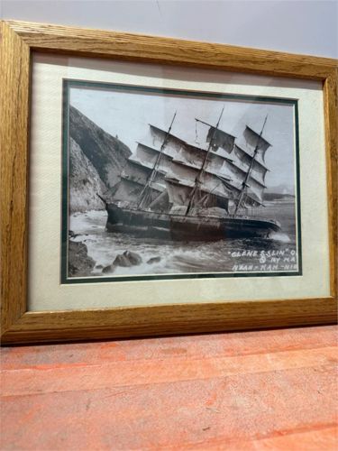 Framed Historical Photograph of the Ship Glanesslin