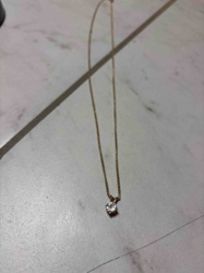 Single Solitaire Pendant Necklace