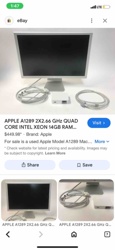 Apple Cinema Display with Accessories