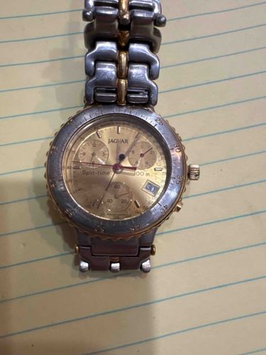 Jaguar 'Split-time' Two-Tone Chronograph Wristwatch