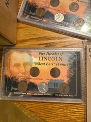 Five Decades of Lincoln 'Wheat Ears' Pennies Coin Set