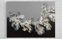 Textured Acrylic Pour Painting