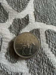 1973 Canadian 25 Cents RCMP Centennial Commemorative Coin