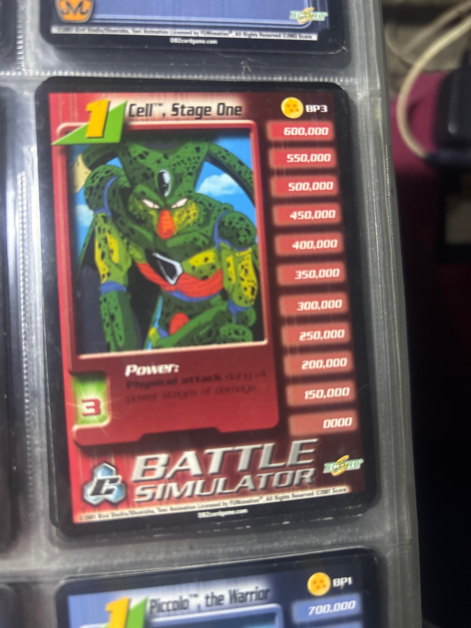 Submitted photo of Dragon Ball Z Collectible Card Game Card - Cell, Stage One (not authenticated)