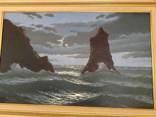 Seascape with Cliffs and Rock Formations