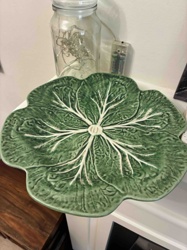 Ceramic Cabbage Leaf Platter