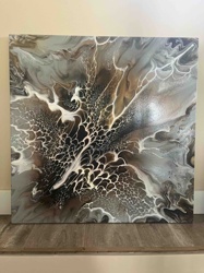 Abstract Acrylic Pour Painting