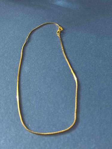 Monet Gold Tone Snake Chain Necklace