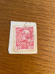Austrian Franz Joseph I. 10 Heller Postage Stamp (1908 issue)