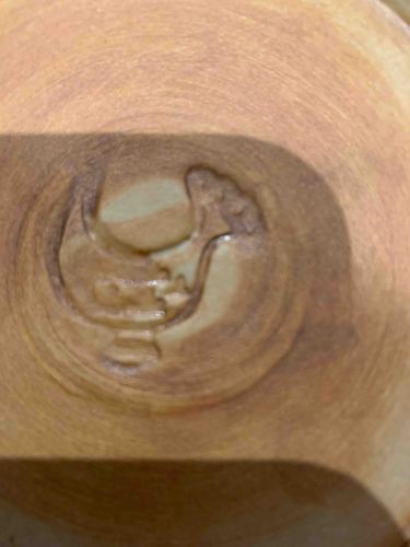 Pottery Maker's Mark with Menorah-like Symbol