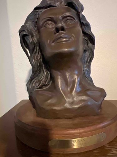 Modern Bronze Portrait Bust of a Woman (Susan)