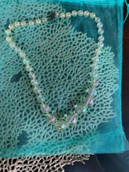 Iridescent Aurora Borealis Glass Bead Necklace