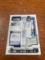 Patrick Surtain II Panini Contenders Football Season Ticket Trading Card