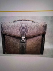 Fontanelli Crocodile Skin Work Bag