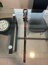 African Figural Carved Walking Stick
