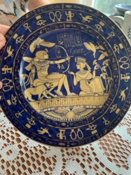 Egyptian Motifs Decorative Plate