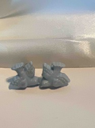 Miniature Pigeon or Dove Figurines (Pair)