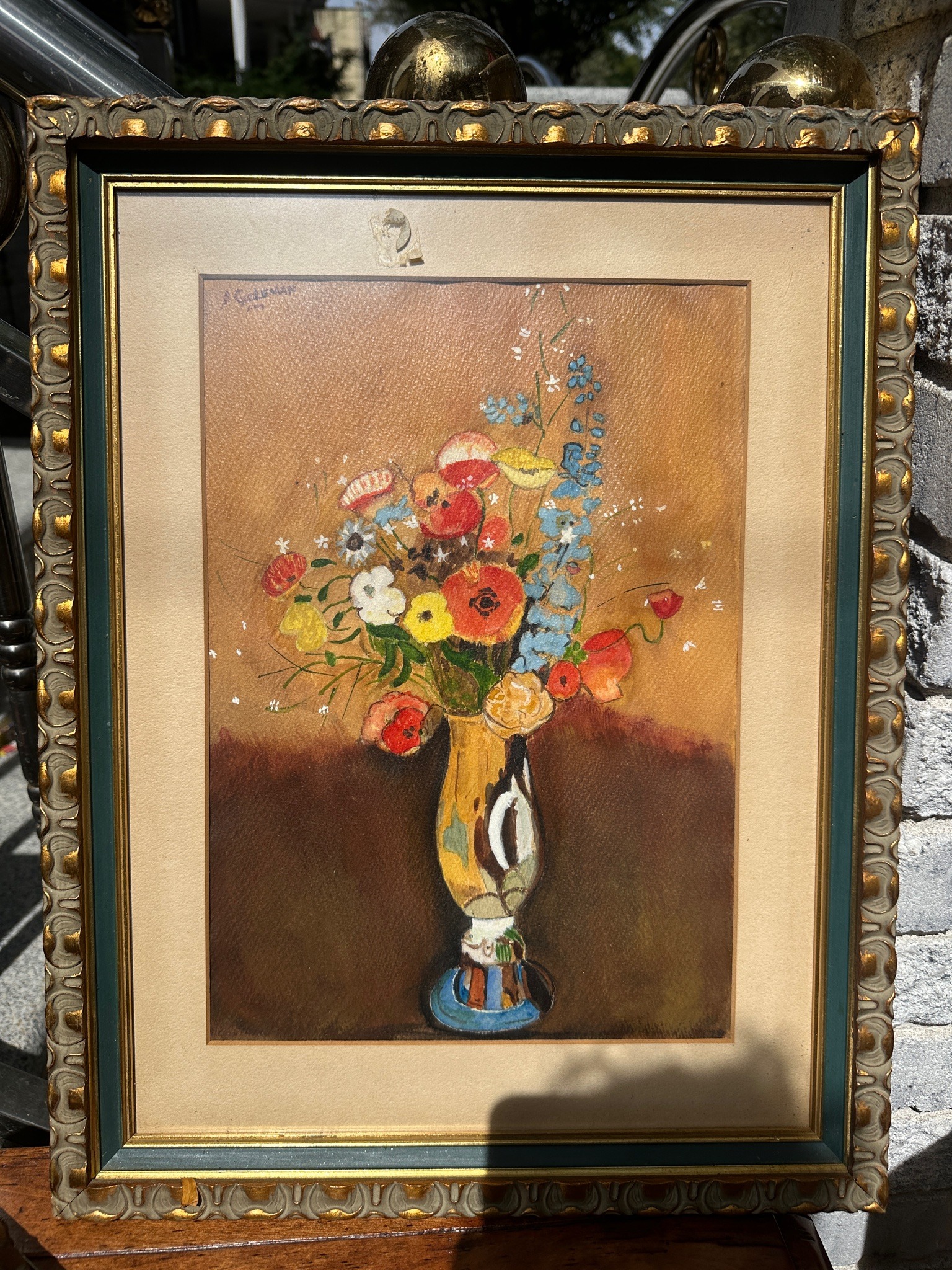 Submitted photo of Floral Still Life Painting signed 'S. GICKERMAN'