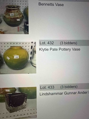 Klytie Pate Pottery Vase