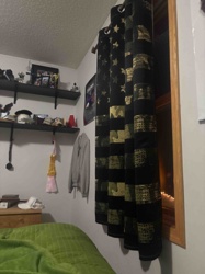 Blackout Curtains with Military-Inspired Pattern