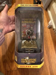 Captain America (1941) Comic Book Champions Golden Age Fine Pewter Figure