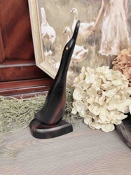 Carved Wooden Stylized Goose/Swan Sculpture
