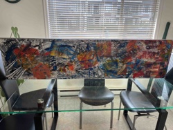 Abstract Expressionist Painting on Canvas
