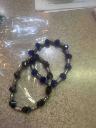 Pair of Faceted Bead Bracelets