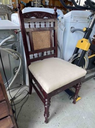Victorian Style Carved and Caned Dining Chair