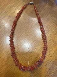 Carnelian Chip Bead Necklace