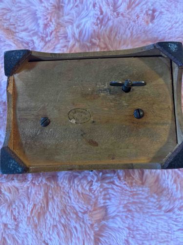 Music Box Underside with Winding Mechanism