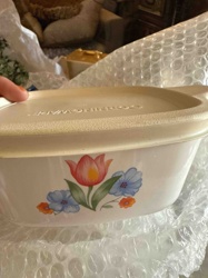 CorningWare 'Floral Bouquet' Rectangular Casserole Dish with Pyrex Lid