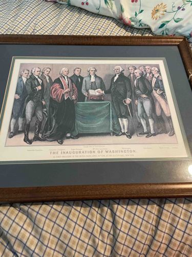 “The Inauguration of Washington” Framed Print