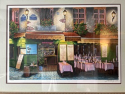 La Lune Rousse Restaurant Scene Print