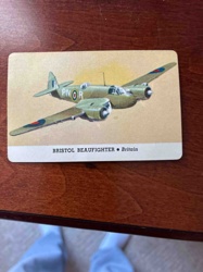 Bristol Beaufighter Aircraft Trading Card
