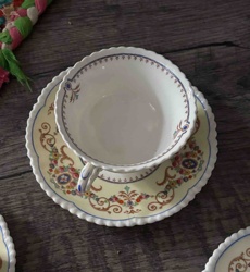 Cauldon China 'V8081' Tea Cup and Saucer