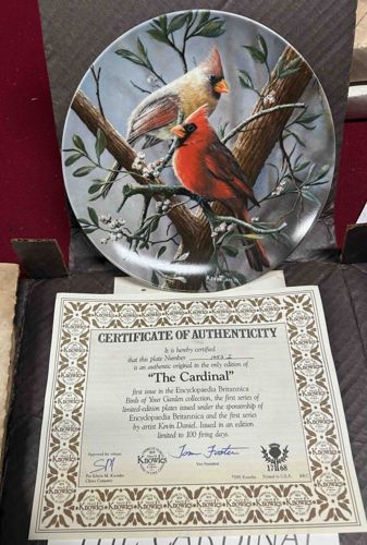 The Cardinal by Kevin Daniel Limited Edition Collector Plate
