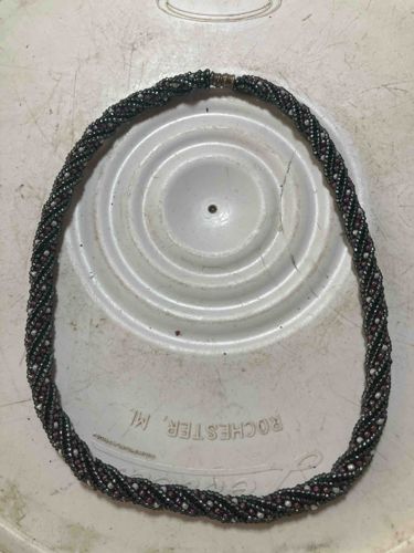 Twisted Multi-Strand Beaded Necklace