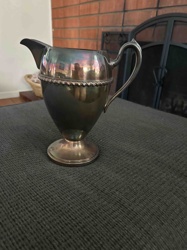 Silver-Toned Creamer with Rope Detail