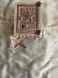 Antique 'Royal Bank' Cast Iron Still Bank